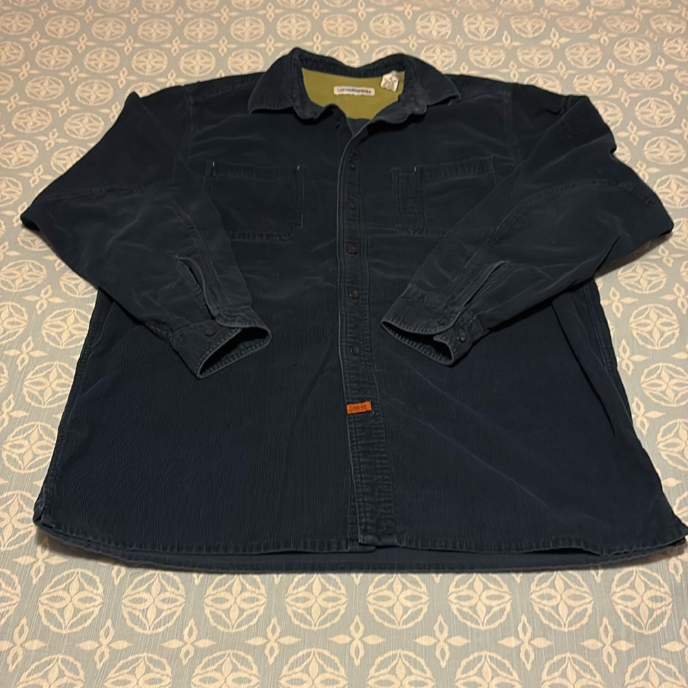 Vintage navy blue corduroy shirt